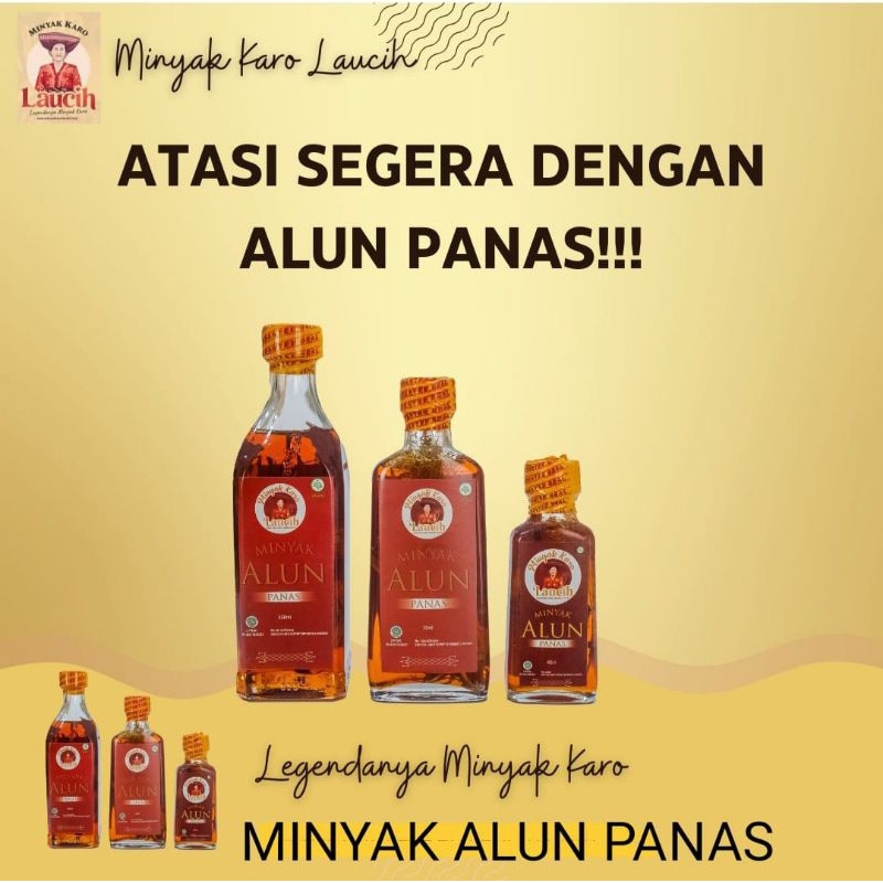 Minyak Urut Karo Laucih Minyak Alun Panas Minyak Panas Minyak Pijat Balur Tradisional