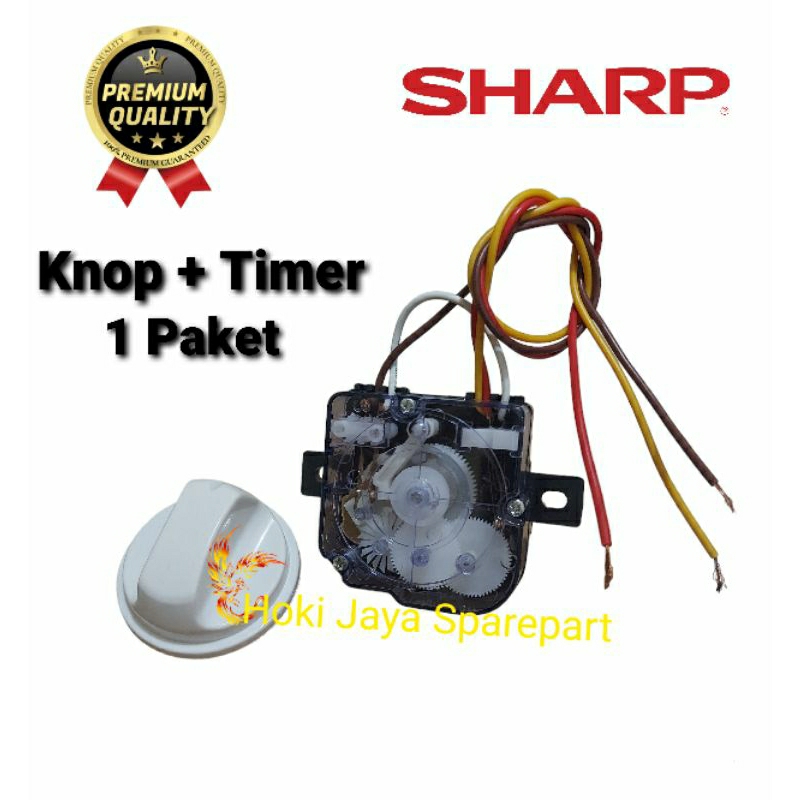 [BAYAR DITEMPAT] Sharp ES-T95 Timer Mesin Cuci Sharp 3 Kabel + Knop Sharp