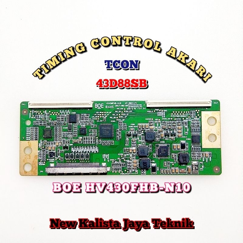 TCON AKARI 43D88 ORIGINAL BOE HV430FHB-N10 TCON 43D88SB TICON AKARI LE 43D88 TIKON 43D88 TCON TV AKA