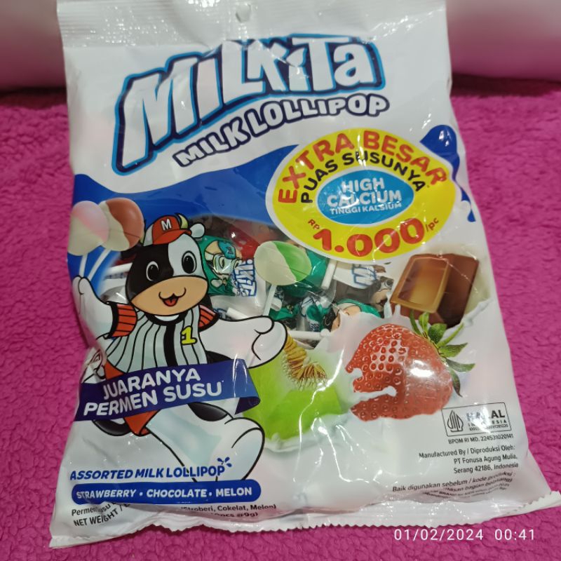 

Permen Milkita LOLLIPOP mil kita Refill assoreted milk lolipop sundul kojek