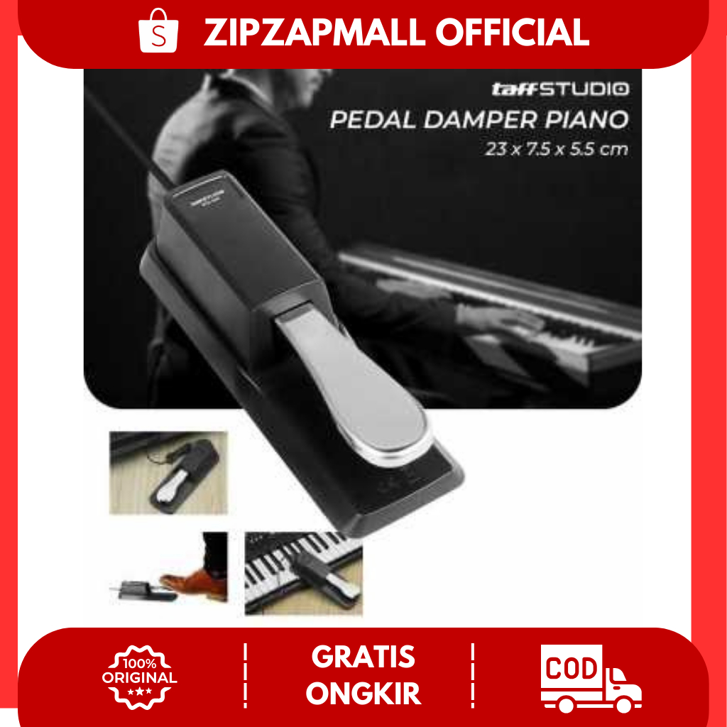 Pedal Damper Piano Keyboard / Pedal Piano Digital / Pedal Sustain Piano Keyboard Untuk Semua Merk / 