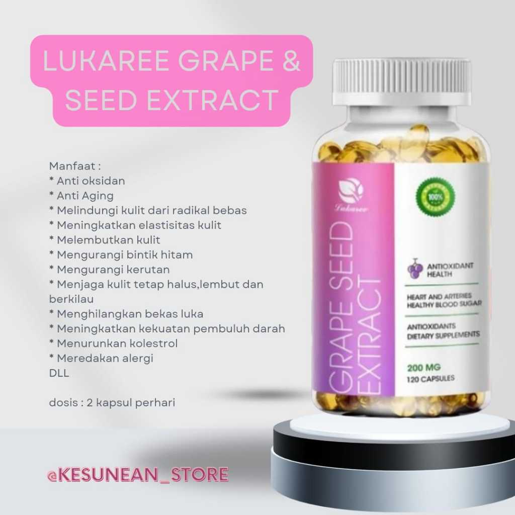 LUKAREE GRAPE SEED EXTRACT 200MG ORIGINAL