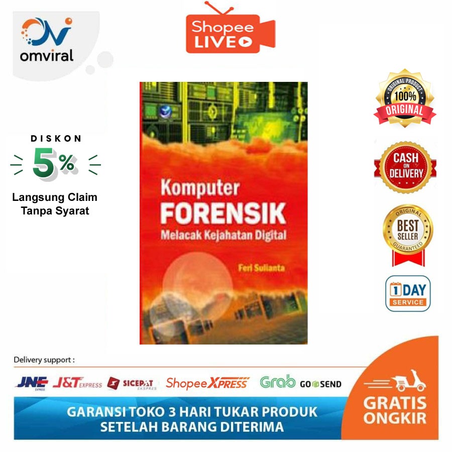 Buku Sakti Hacker - Komputer Forensik, Melacak Kejahatan Digital ( Cyber Crime )  Feri Sulianta Dite