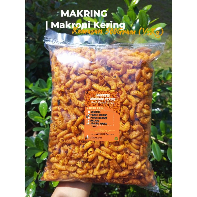 

MAKRING | Makroni Kering | Kemasan 500Gr | Bisa Request Varian Rasa