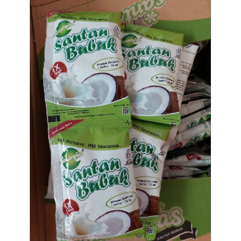 

Santan bubuk Santanpas 1 renteng isi 10 sachet