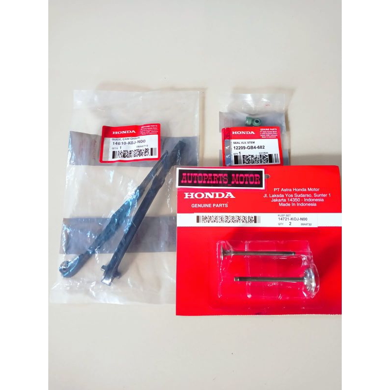 PAYUNG KLEP+SEAL KLEP+LIDAH TENSIONER HONDA GENIO/BEAT DELUXE/SCOOPY 2021-2024