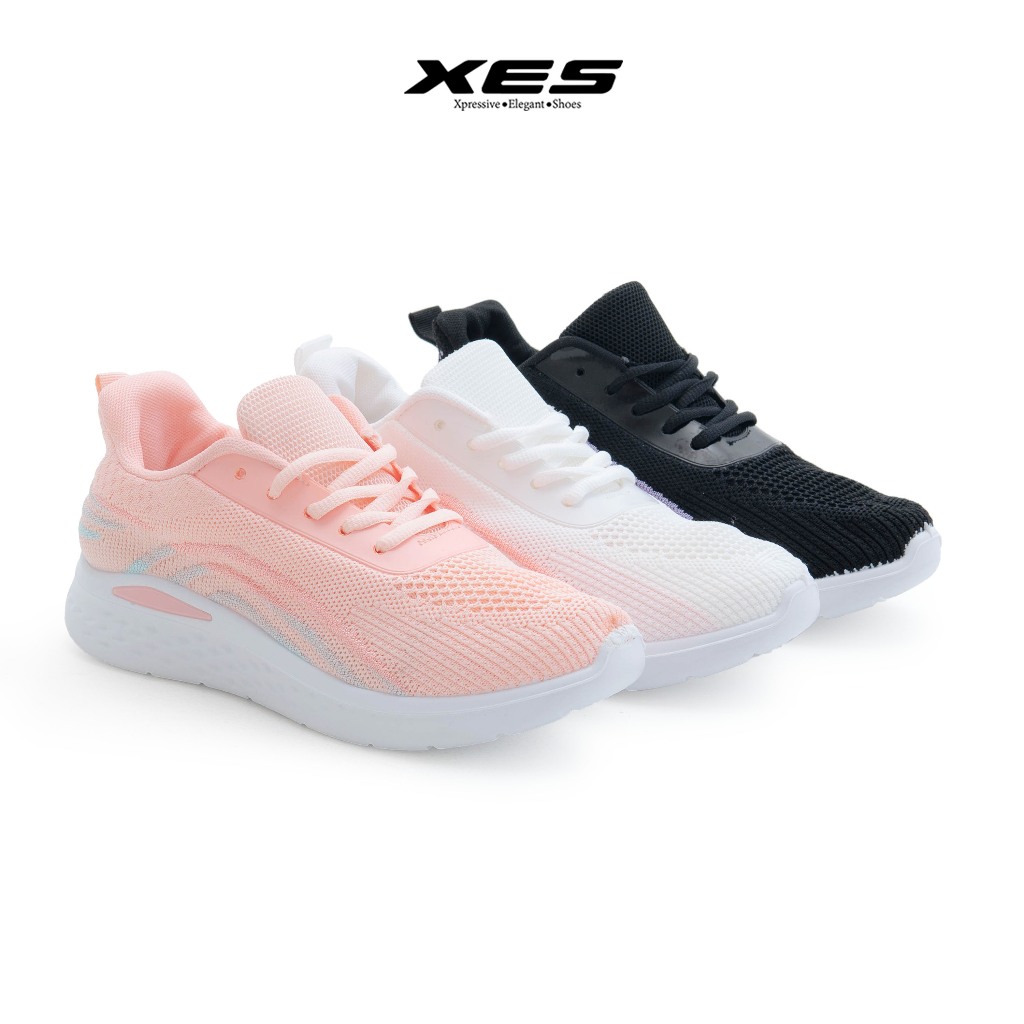 XES LISA Sepatu Sneaker Wanita - Sneaker Hitam Wanita [DC]