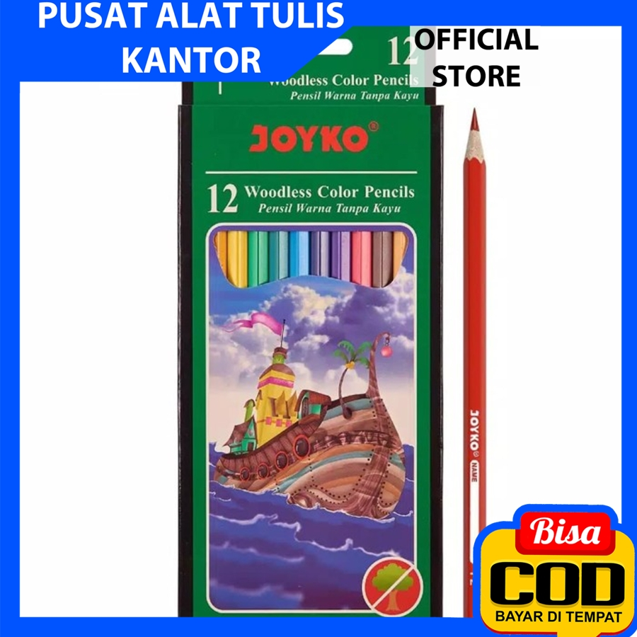 Pensil Warna Joyko  Woodless Color