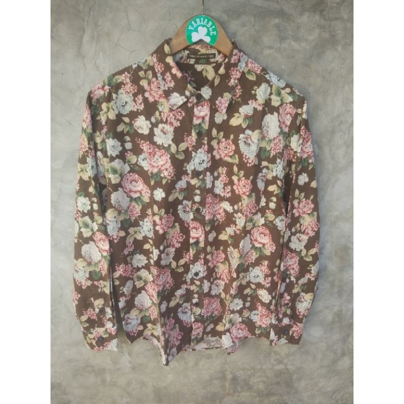 kemeja pria kemeja motif bunga