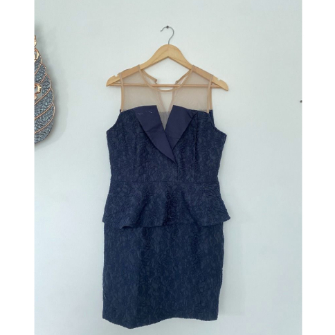Preloved Dress Malam Wedding Kondangan Navy