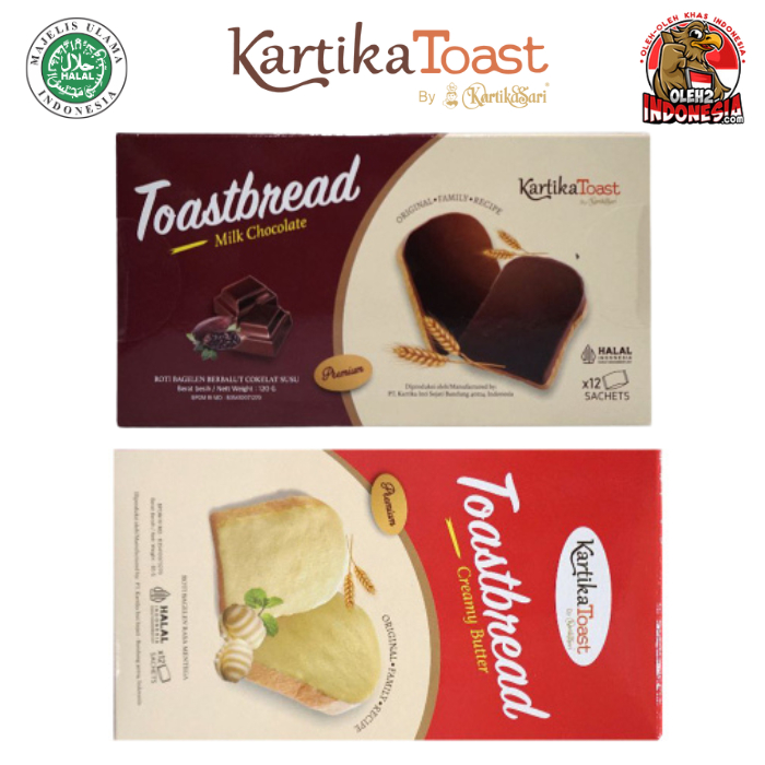 

TOAST BREAD COKLAT / BAGELEN COKLAT KARTIKASARI KARTIKA TOAST 200 gram