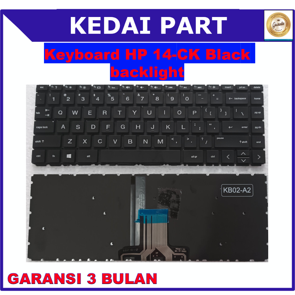Keyboard HP 14-CK 14-ck0011la 14-cm0000 black backlight