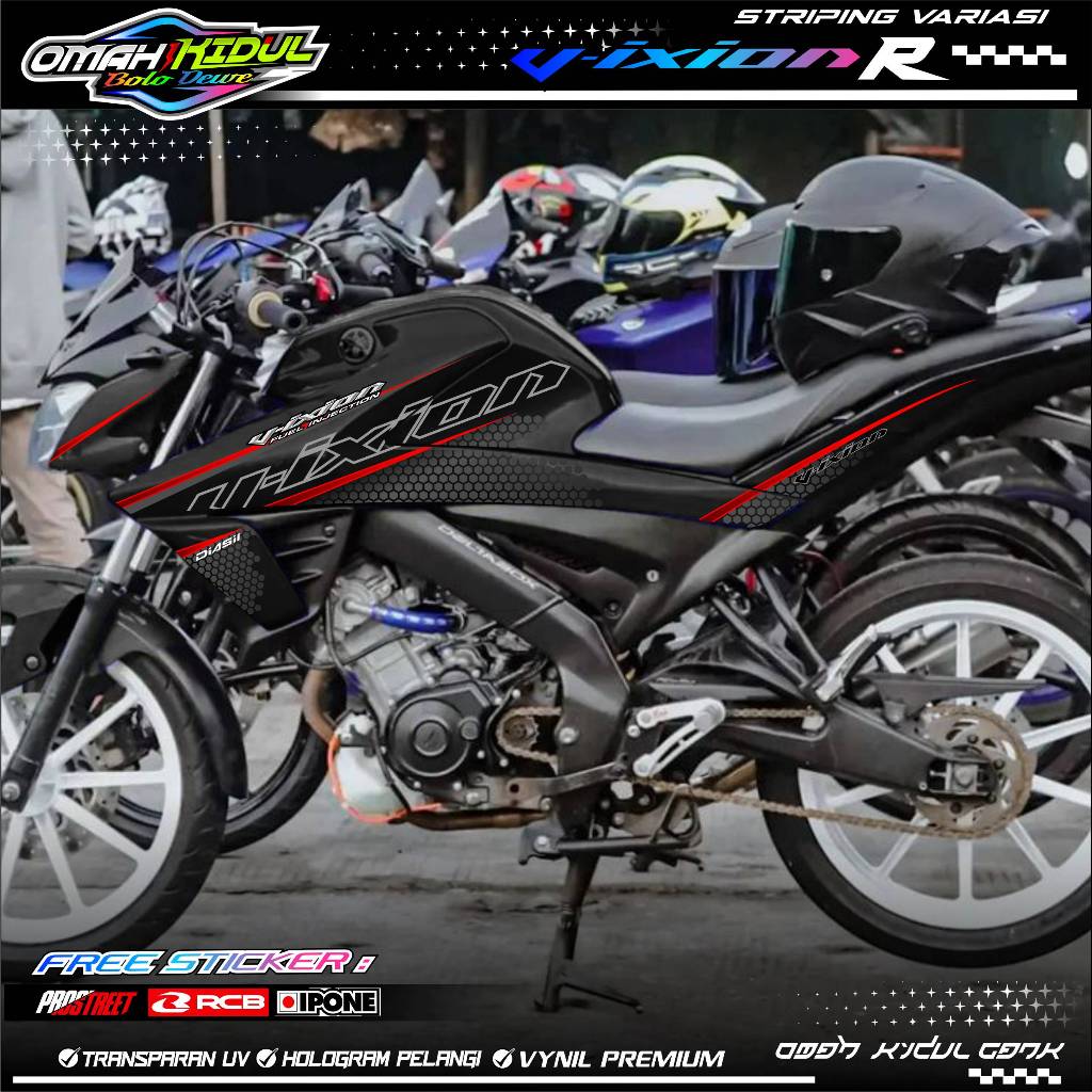 STRIPING VARIASI MOTOR VIXION R / STICKER LIST MOTOR VIXION R