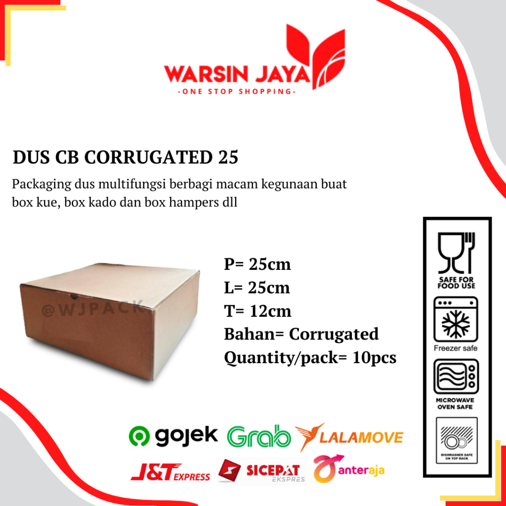 

Dus Corrugated uk. 25x25cm - dus packaging