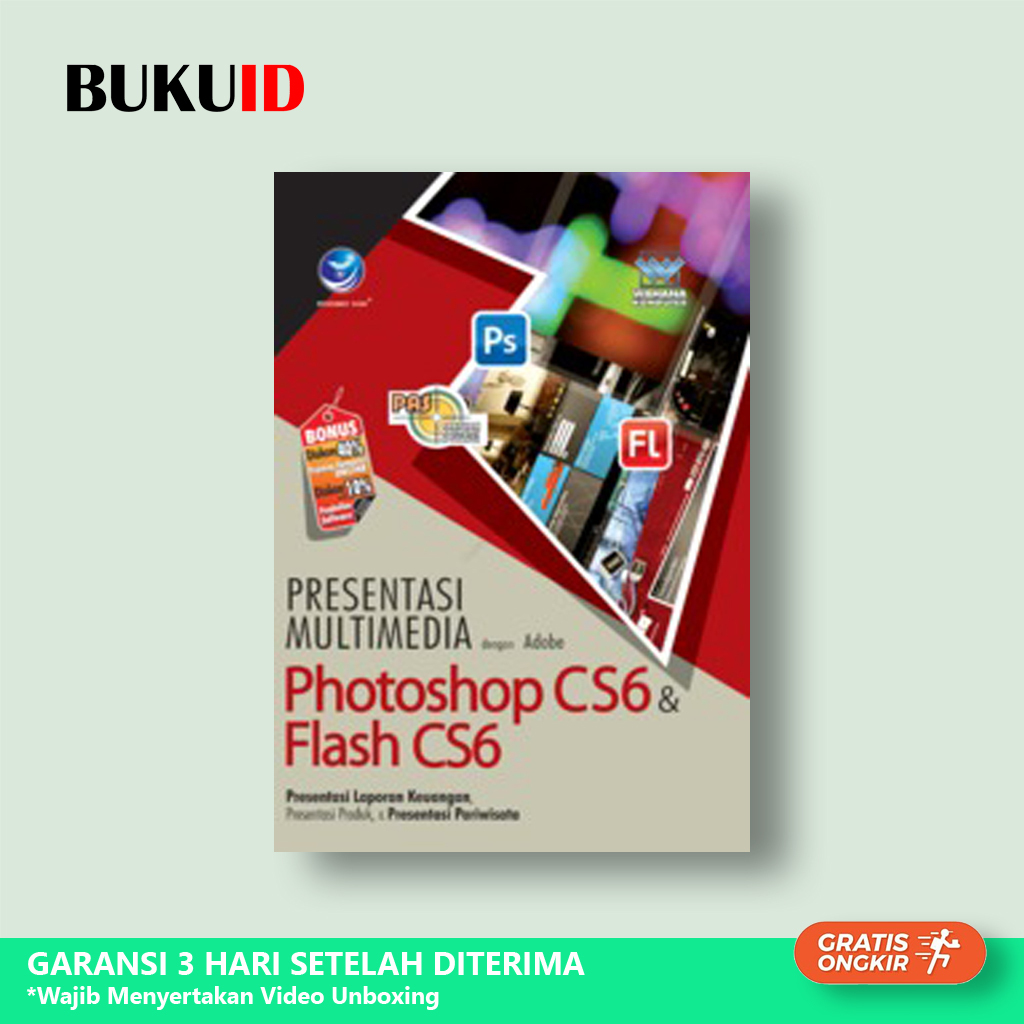 Buku Presentasi Multimedia dengan Adobe Photoshop CS6 dan Flash CS6 - Original