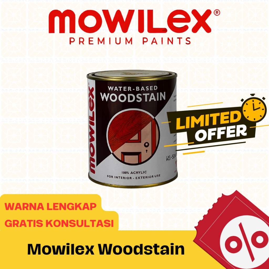 Cat Kayu Mowilex Woodstain 504 Akasia 1 Liter