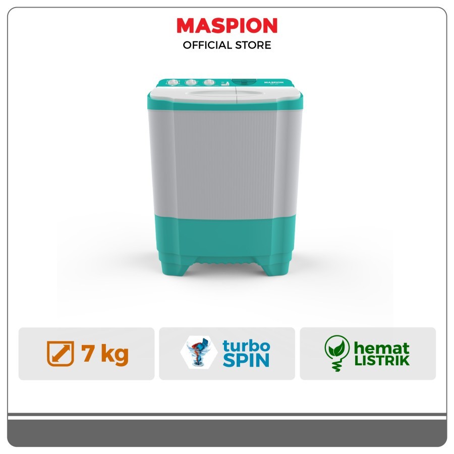 MESIN CUCI MASPION 2 TABUNG 7KG MMC 9971 / MESIN CUCI 7KG MMC9971