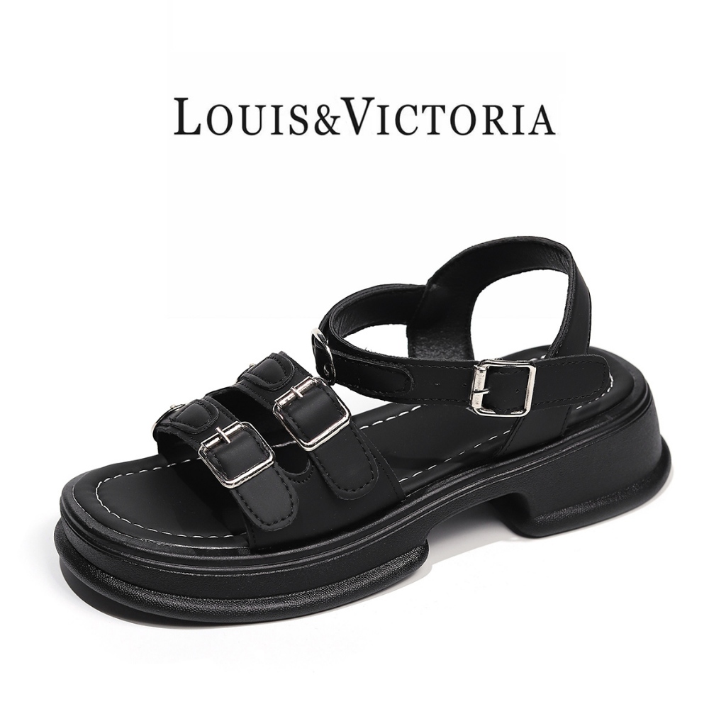 Louis&Victoria Sandal Flat Wanita Fashion Sandal Cewek Terbaru Bagus Nyaman Dipakai LWL7327