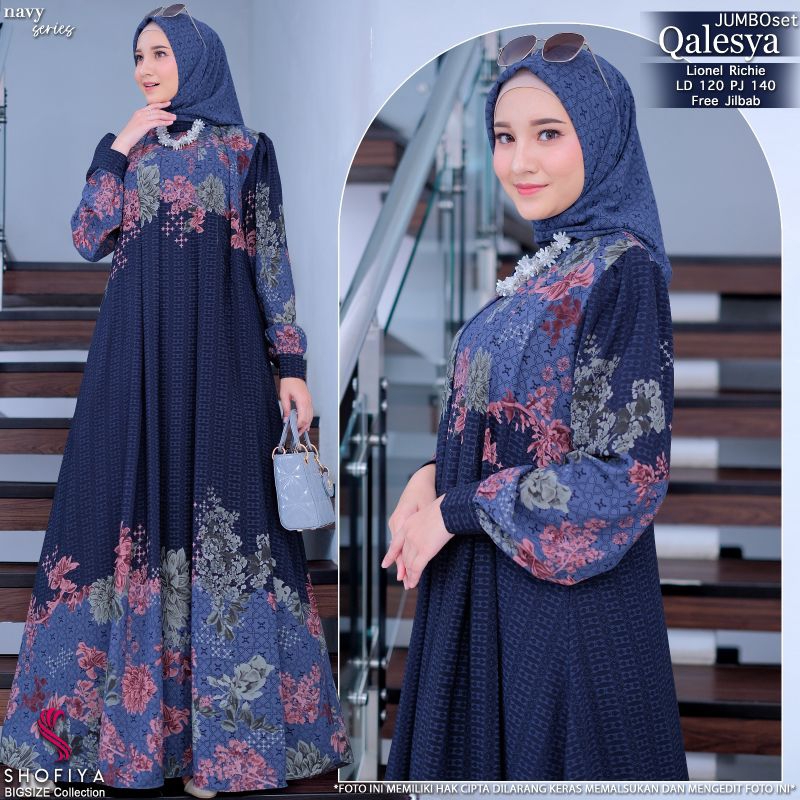 Qalesha Dress Set Jilbab Jumbo by Shofiya Hijab