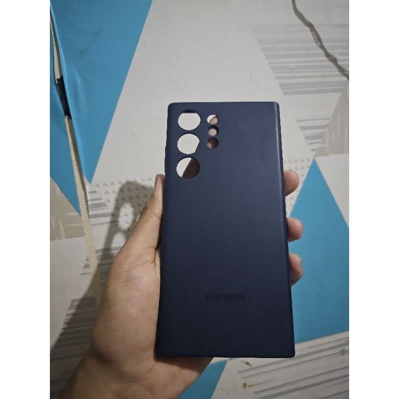 Silicone Case Casing Samsung S23 Ultra Navy Original Asli NOT s22 s21 s20 plus fe z fold uag flip 2 