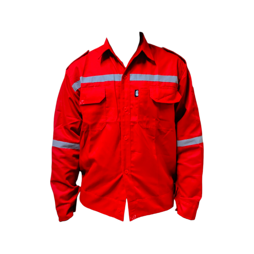 Baju safety K3 / wearpack safety atasan k3 warna merah M-XXXL