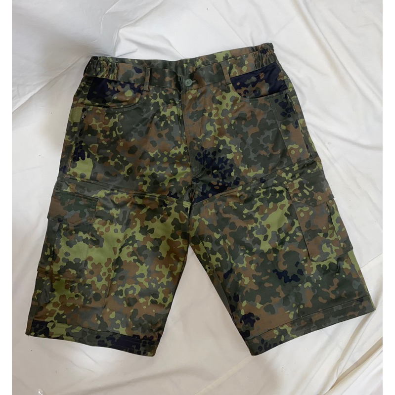 Celana pendek kargo loreng Jerman flecktarn Sritex