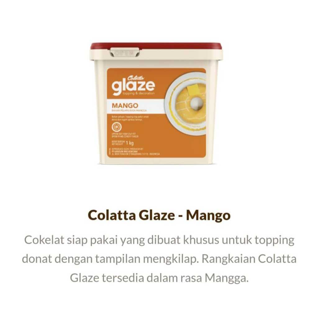 

Colatta Glaze Mango 1kg