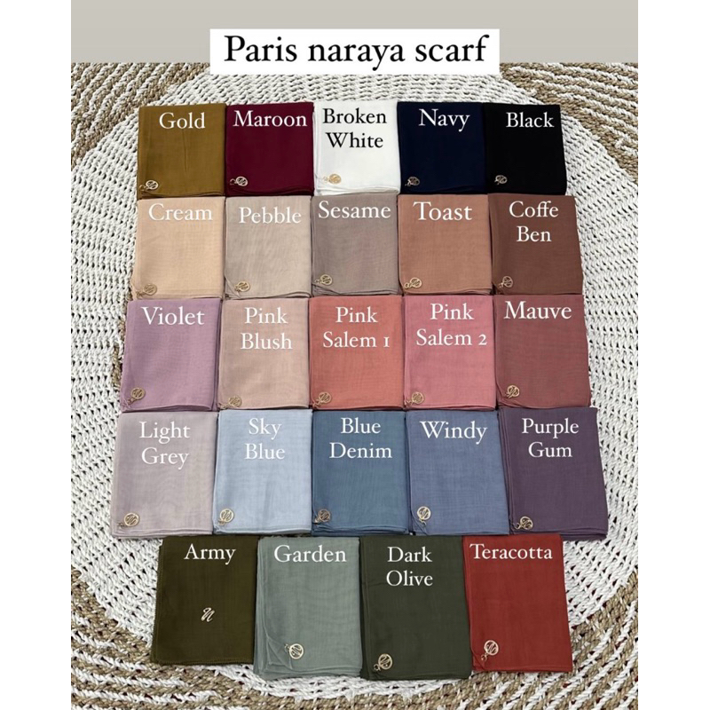 reecahijab | Naraya Paris Scarf | Naraya Voal | Hijab Segi empat