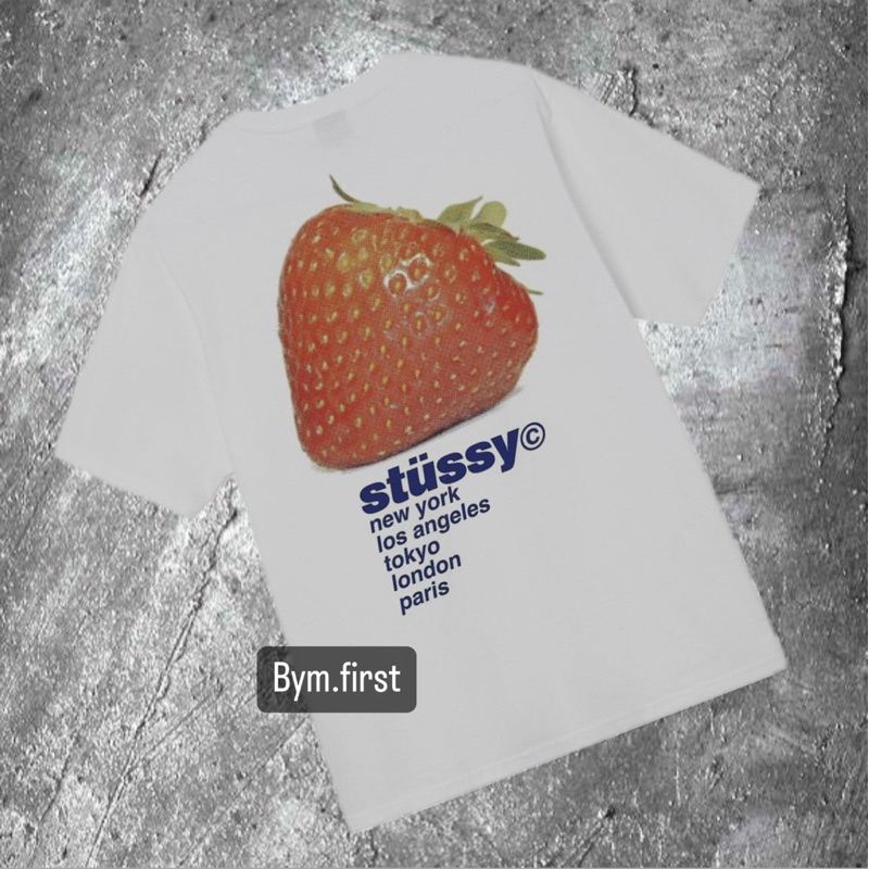 BYM KAOS STUSSY STRAWBERRY KAOS STUSSY NEW YORK KAOS STUSSY LONDON