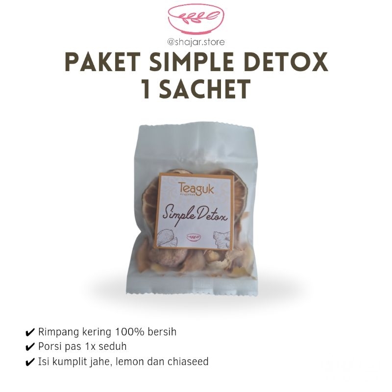 

Teaguk Simple Detox JSR 1 SACHET / JAHE LEMON CHIASEED / bahan jsr rimpang kering alami