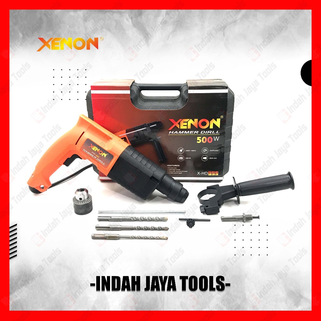 XENON HD500 Rotary Hammer Drill - SDS Bobok Besi Beton Tembok HD 500