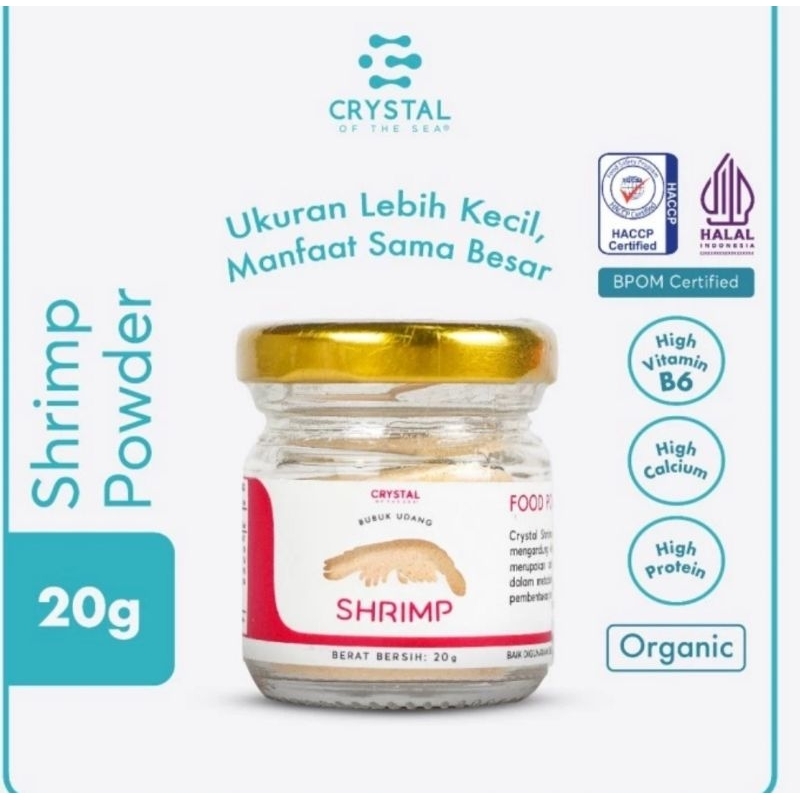

Crystal Of The Sea Shrimp (Udang Rebon) Powder 20 gr - Kaldu MPASI Bayi