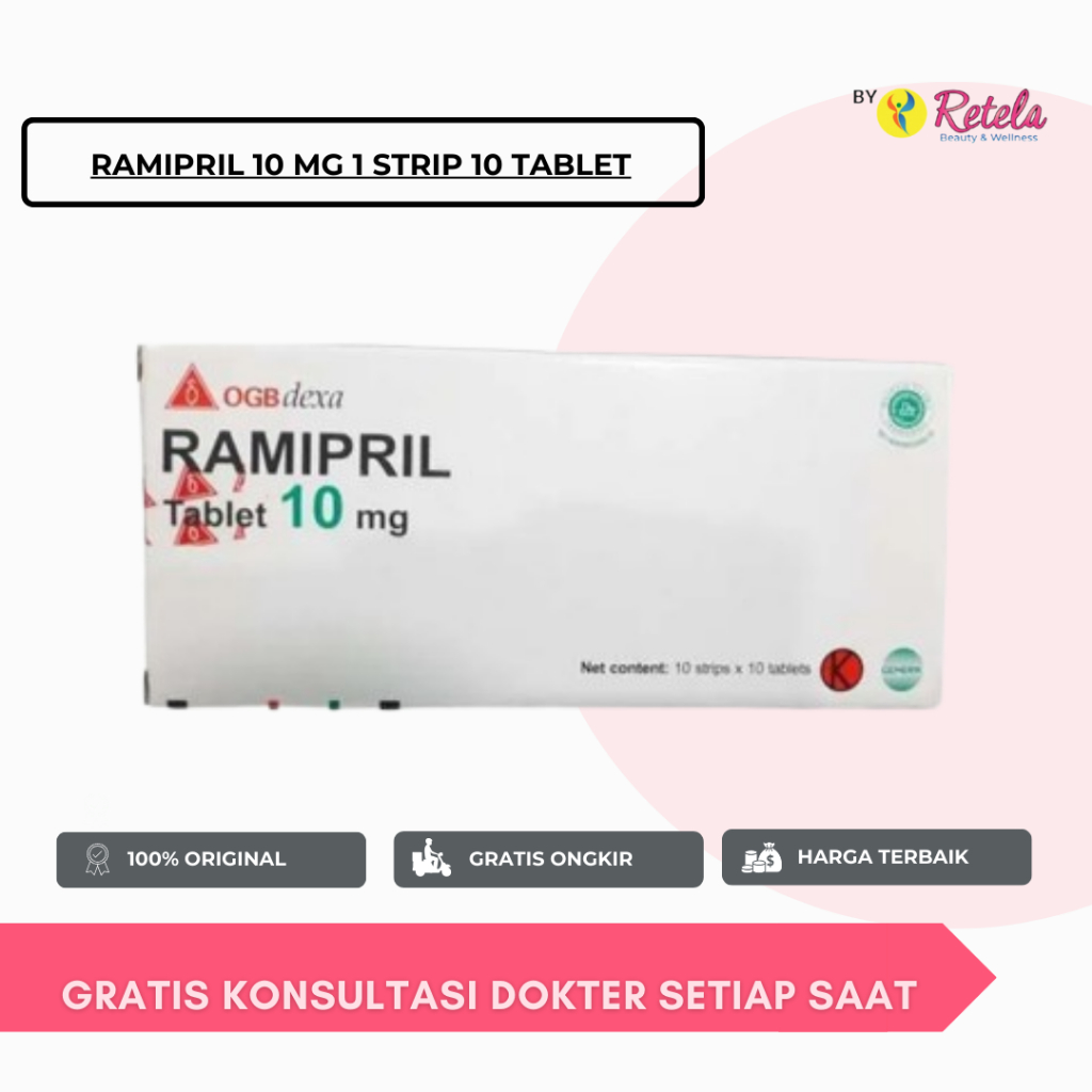 RAMIPRIL 10 MG 1 STRIP 10 TABLET