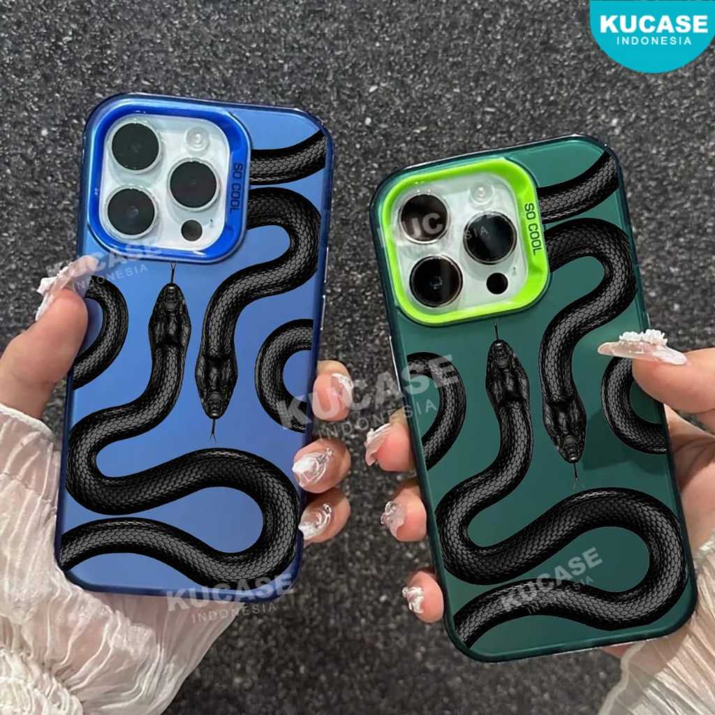 Case HYBRID IMD Color Plate Hologram Case The Black Snake for Samsung M10S Samsung M21 Samsung M30S 