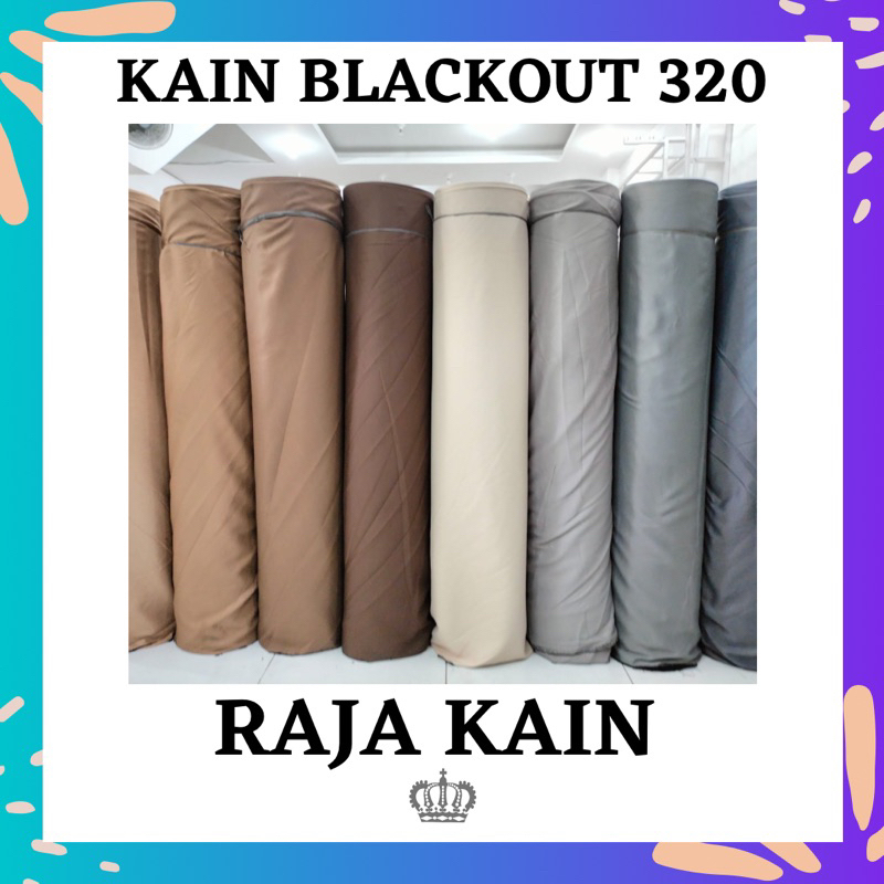 KAIN BLACKOUT IMPORT 320/ KAIN GORDEN EMBOSS/ KAIN POLOSAN / KAIN HORDENG / KAIN HORDENG METERAN / K