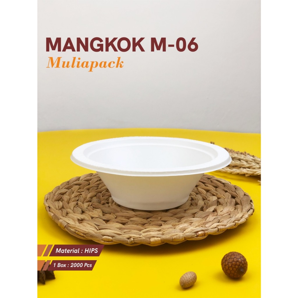 Mangkok Plastik Muliapack Tahan Panas Berbagai Ukuran