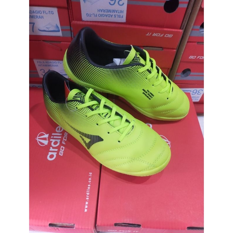 sepatu futsal anak original ARDILES hijau size 34/37