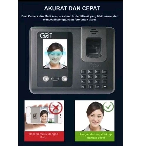 Mesin Absensi/fingerprint/Face Absen/Absen Wajah/GARANSI