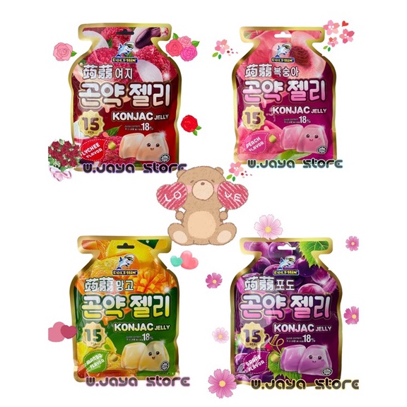 

KODE X56X Captain Dolphin Konjac Jelly Manggo Peach Lychee Grape 3g