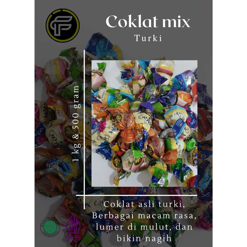 

KODE B67H Coklat Turkey Truffle Atalita 1kg Mix Coklat Import Arab Original