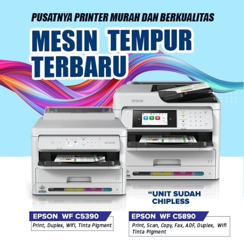 EPSON WFC5390 / WFC 5890 CHIPLESS MURAH | SUDAH TIDAK PERLU RESETTER