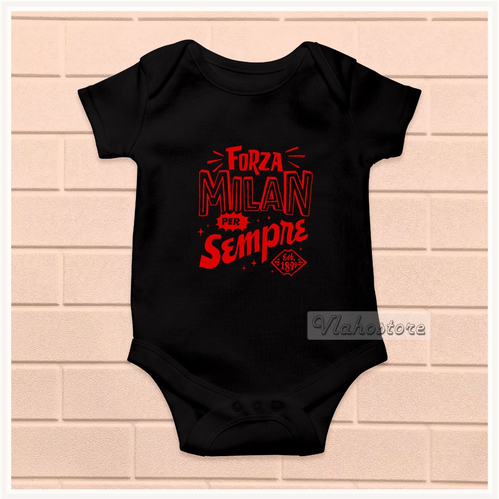 BAJU BABY BAYI JUMPER BOLA AC MILAN 006
