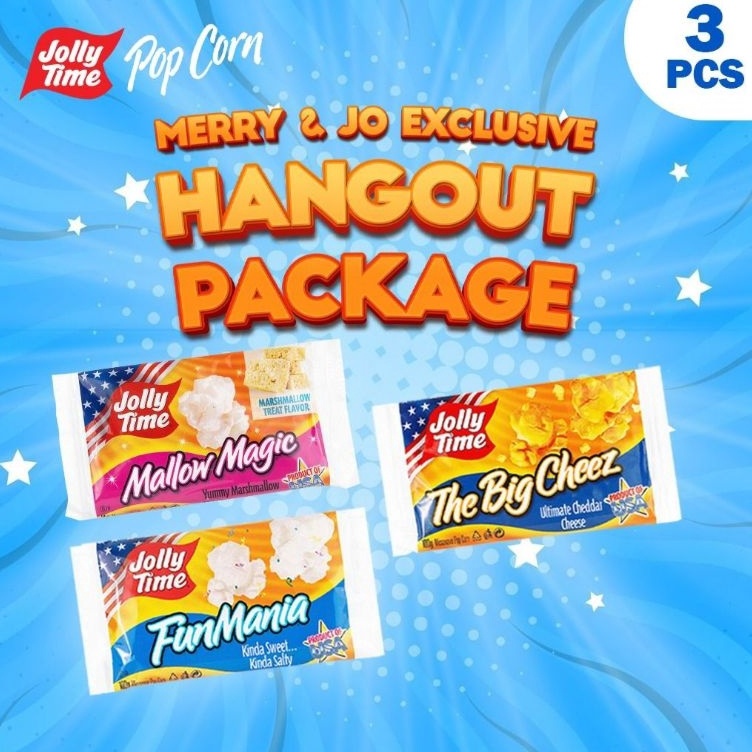 

KODE E93X Exclusive Merry Jo X Jolly Time Paket Hang Out 1TBC 1FM 1MM Microwave Popcorn