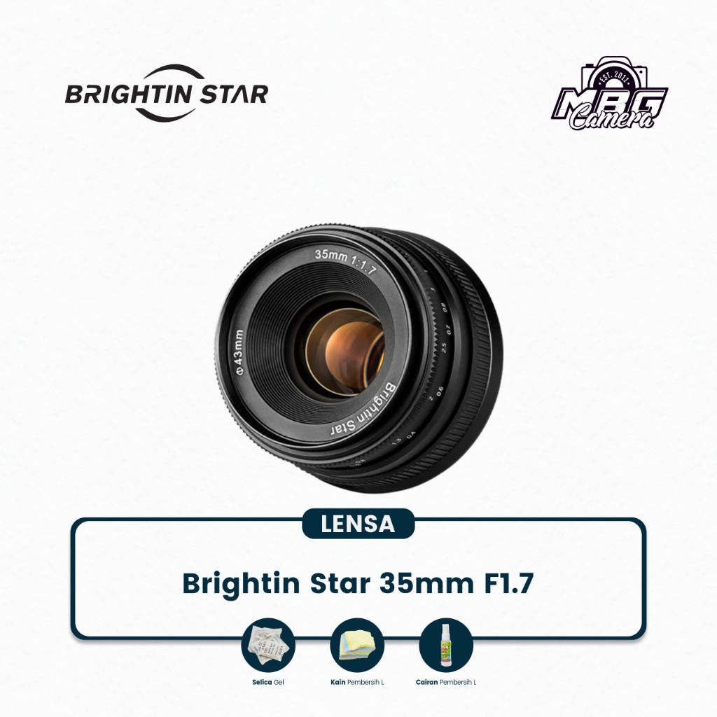 BRIGHTIN STAR 35MM F/1.7 ULTRA WIDE MANUAL FOKUS LENSA FOR SONY