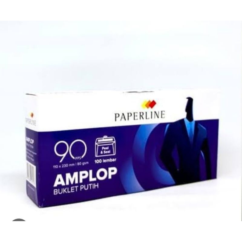 

PAPERLINE 90 PPS Amplop putih 110x230 mm amplop besar satuan