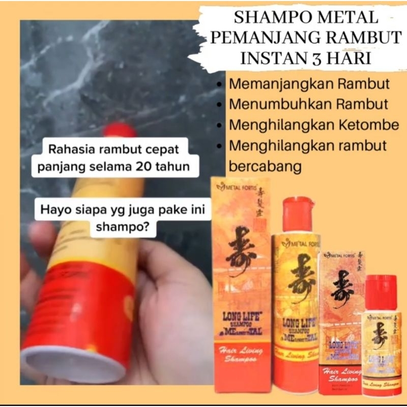 Shampoo Metal Pemanjang Rambut Shampo Metal Fortis Penumbuh Rambut
