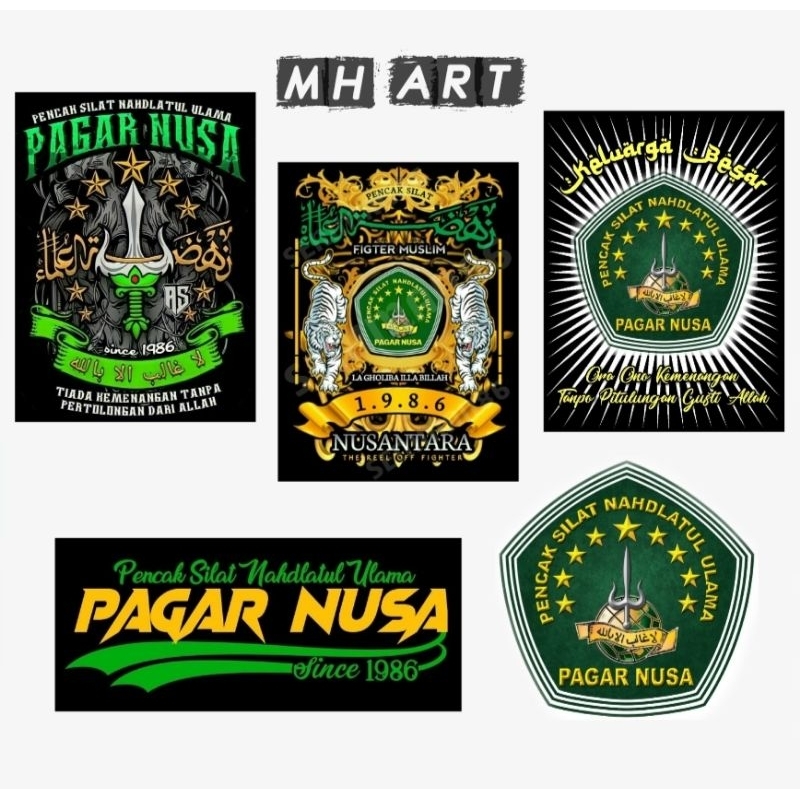 

Stiker Pagar Nusa 5 pcs
