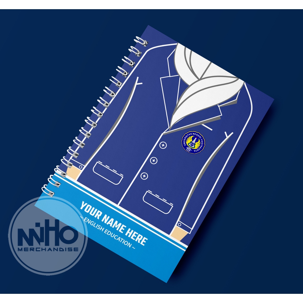 

JAS ALMAMATER UNIVERSITAS NEGERI YOGYAKARTA (UNY) Kertas HVS / Hardcover / 60 lembar / Bergaris