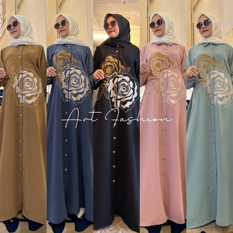 GAMIS BORDIR RAYA SERIES BY ART FASHION PREMIUM