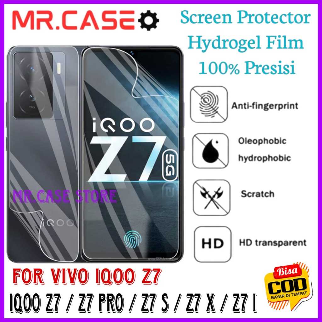 ANTIGORES HYDROGEL CLEAR/BENING VIVO IQOO Z7 / Z7 S / Z7 X / Z7 i / Z7 PRO SCREEN PROTECTOR HP Mr ca